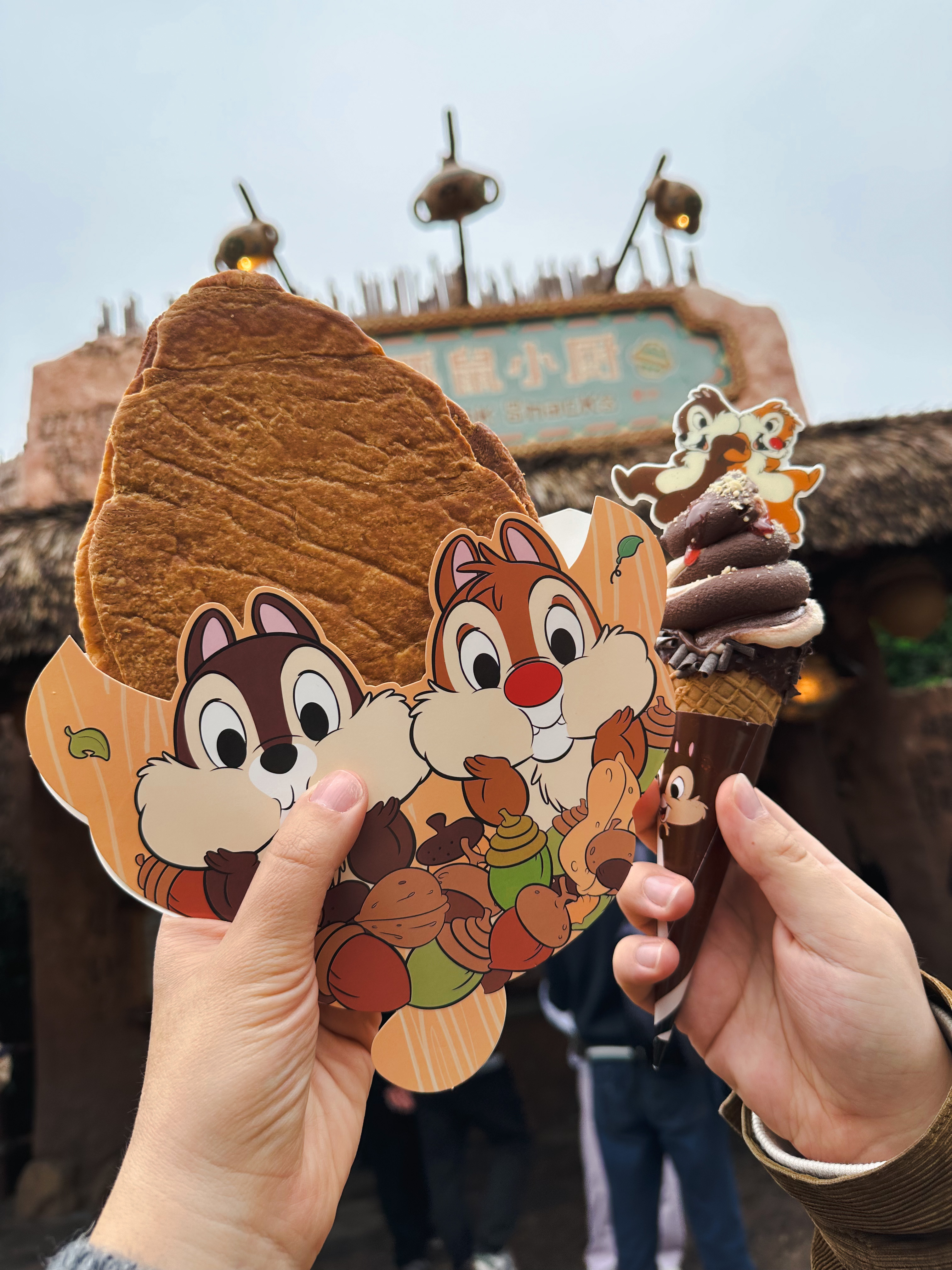 Chip and Dale biscuit & ice-cream